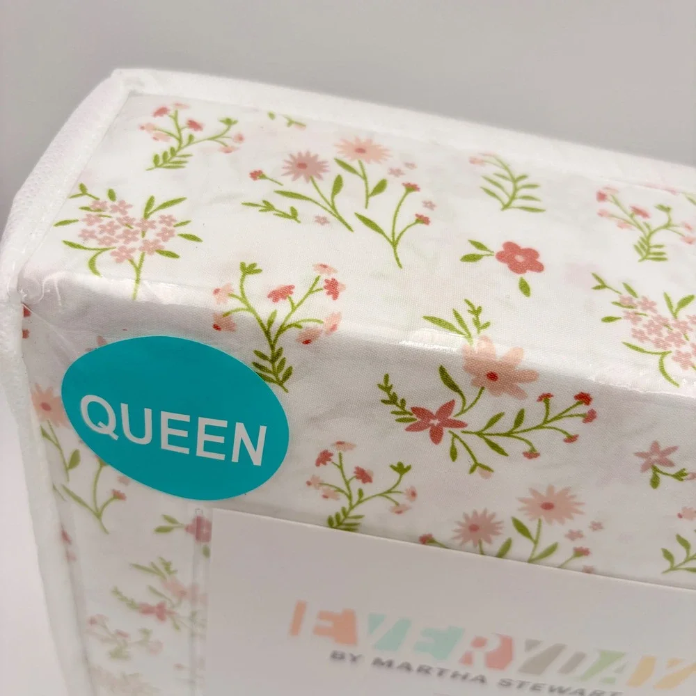 Everyday by Martha Stewart Queen 4 Piece Sheet‎ Set Floral Super Soft Spring